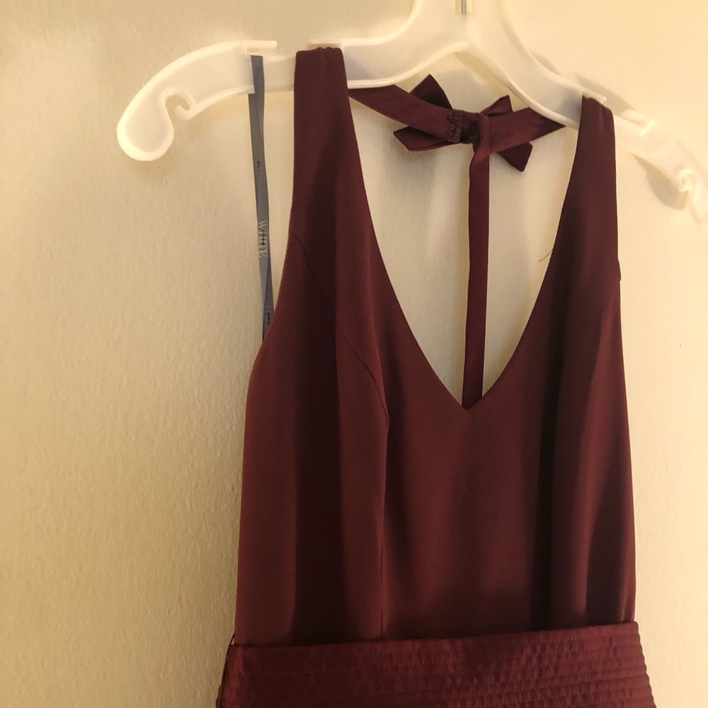 Burgundy Bridesmaid Dress